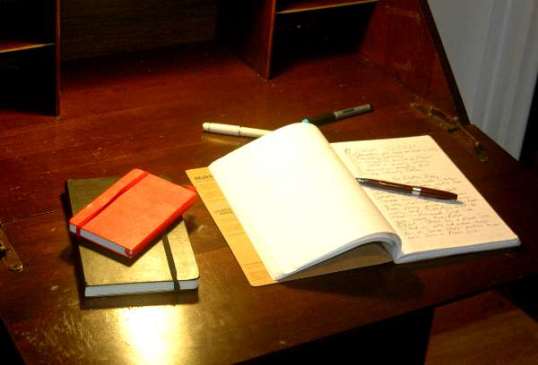 Writing Surface Dropped Down