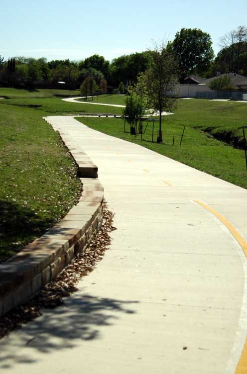 Bike trail along the creek near my house.