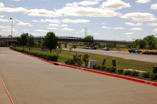 The pedestrian/bicycle bridge over 288 in Denton. It will be nice when it is finished.