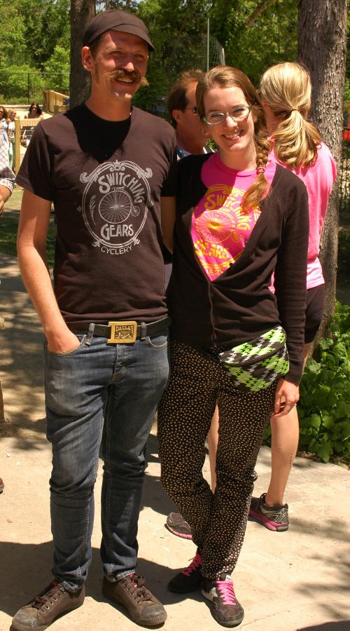 Colin Clarke and Andie Pittman, from Switching Gears Cyclery.