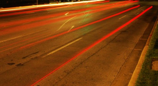 Time Exposure, Night, Downtown Dallas, Ross and Olive