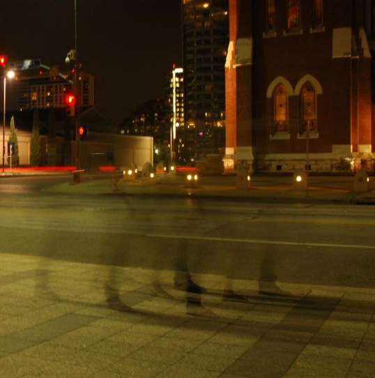 Time Exposure, Night, Downtown Dallas, Ross and Pearl