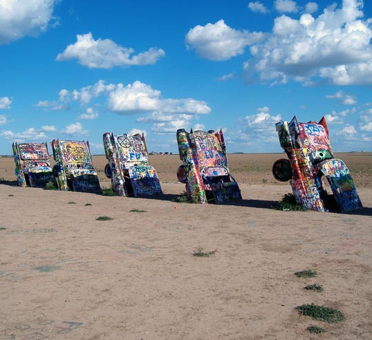Cadillac Ranch, West of Amarillo, Texas