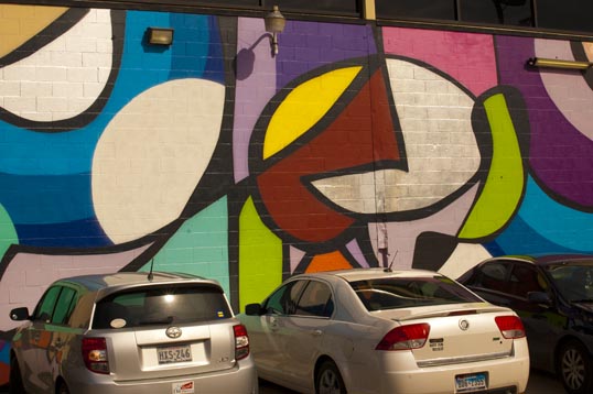 JMR mural at the Dallas Contemporary.