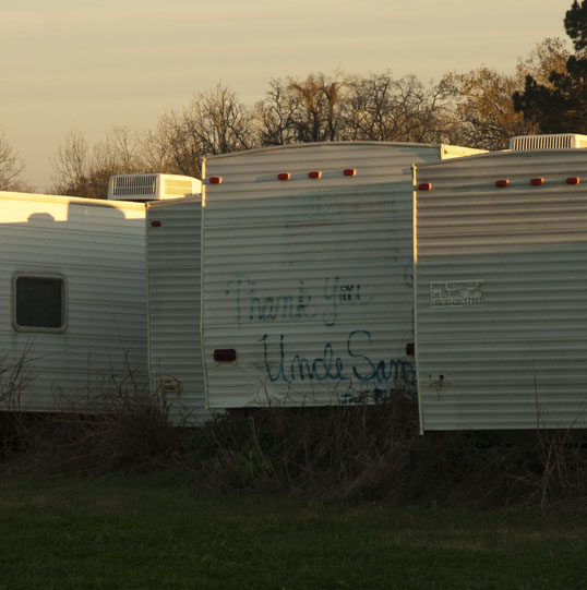 Thank You Uncle Sam, FEMA trailers, Opelousas, Louisiana