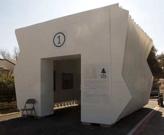 Trans.lation Market: Vickery Meadow - There were three pop up art galleries along the street featuring local art and concerns.