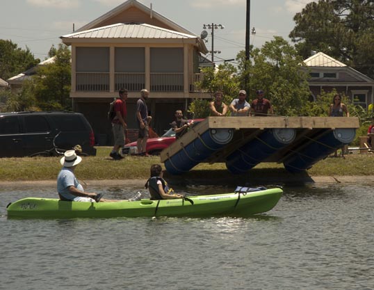 over into the Bayou St. John.