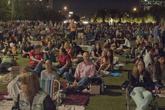 They said there were four thousand people watching the simulcast.