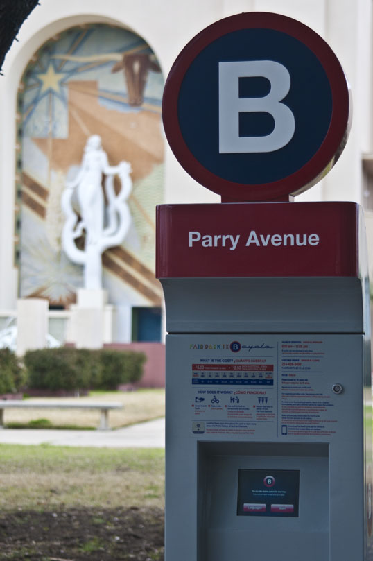 Bike Share is near all the beautiful Art Deco art and architecture of Fair Park