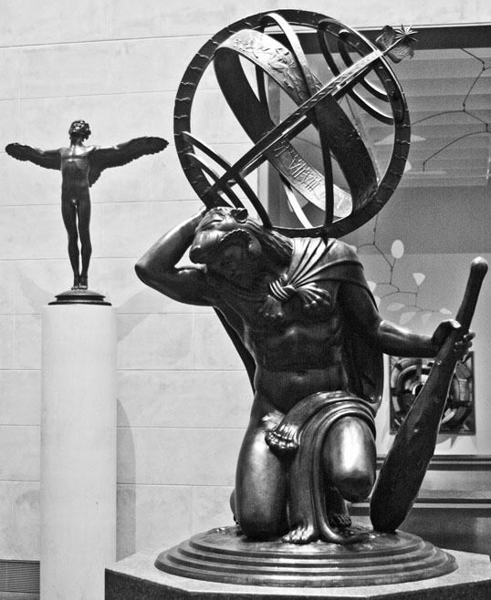 Paul Manship American, 1885-1966 Hercules Upholding the Heavens 1918 Bronze The Museum Of Fine Arts Houston, Texas