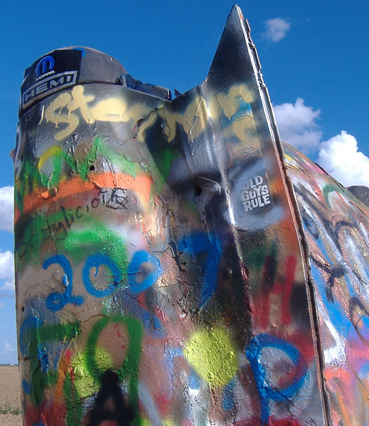 Old Guys Rule Cadillac Ranch Amarillo, Texas